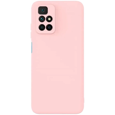 Чехол INVISIBLE PROTECT Rainbow Силиконовый для Xiaomi Redmi 10, Розовый
