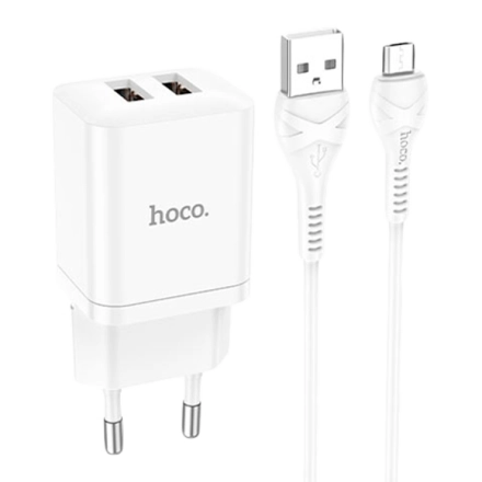 Адаптер питания HOCO 2*USB Тип A