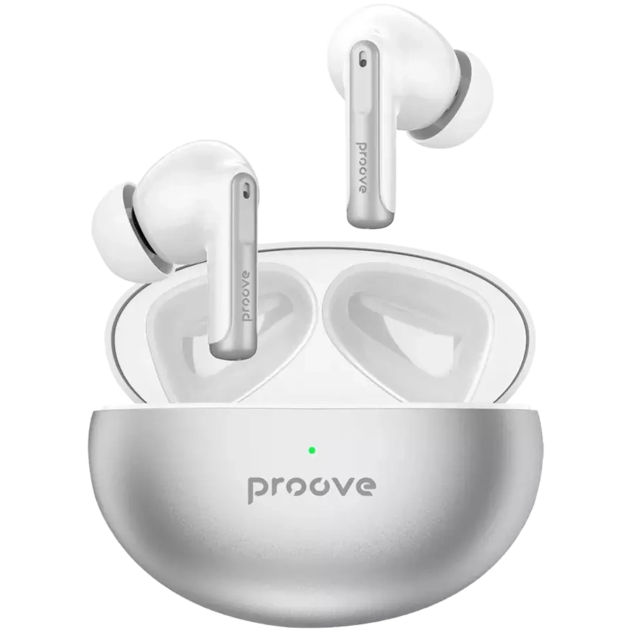 Беспроводные наушники PROOVE Thunder Buds TWS with ANC, Серебристый