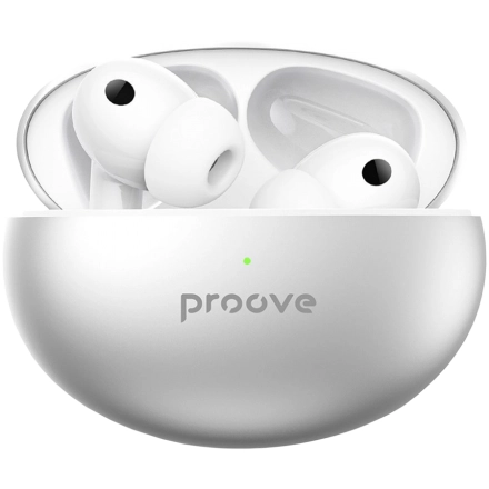 Беспроводные наушники PROOVE Thunder Buds TWS with ANC, Серебристый