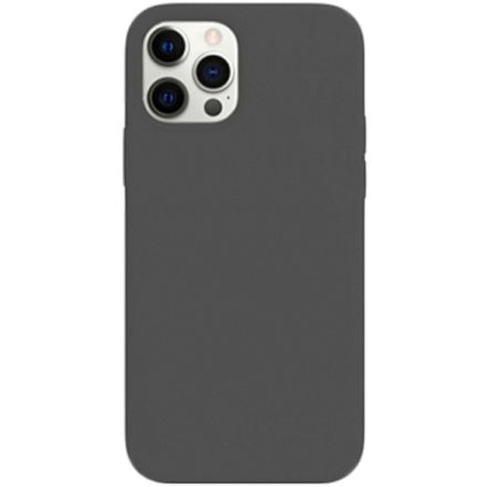 Чехол LIFESTYLE Силиконовый для iPhone 12/12 Pro, Темно-серый