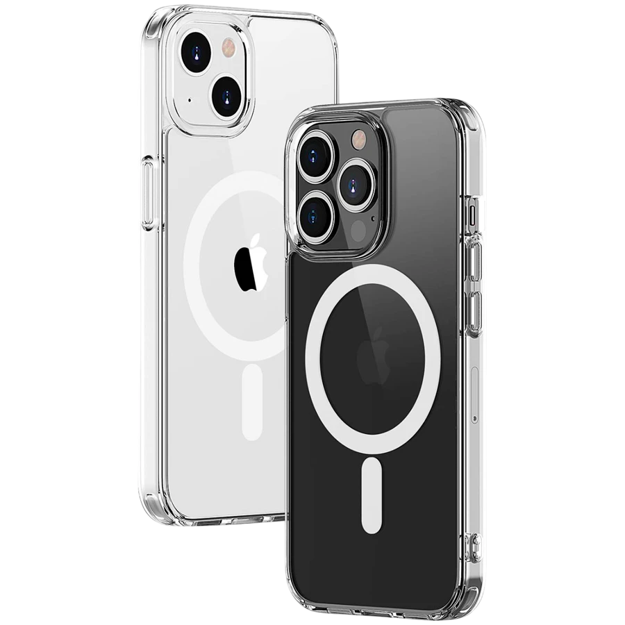Case BREEZY Crystal Clear Magsafe with MagSafe for iPhone 15, Clear