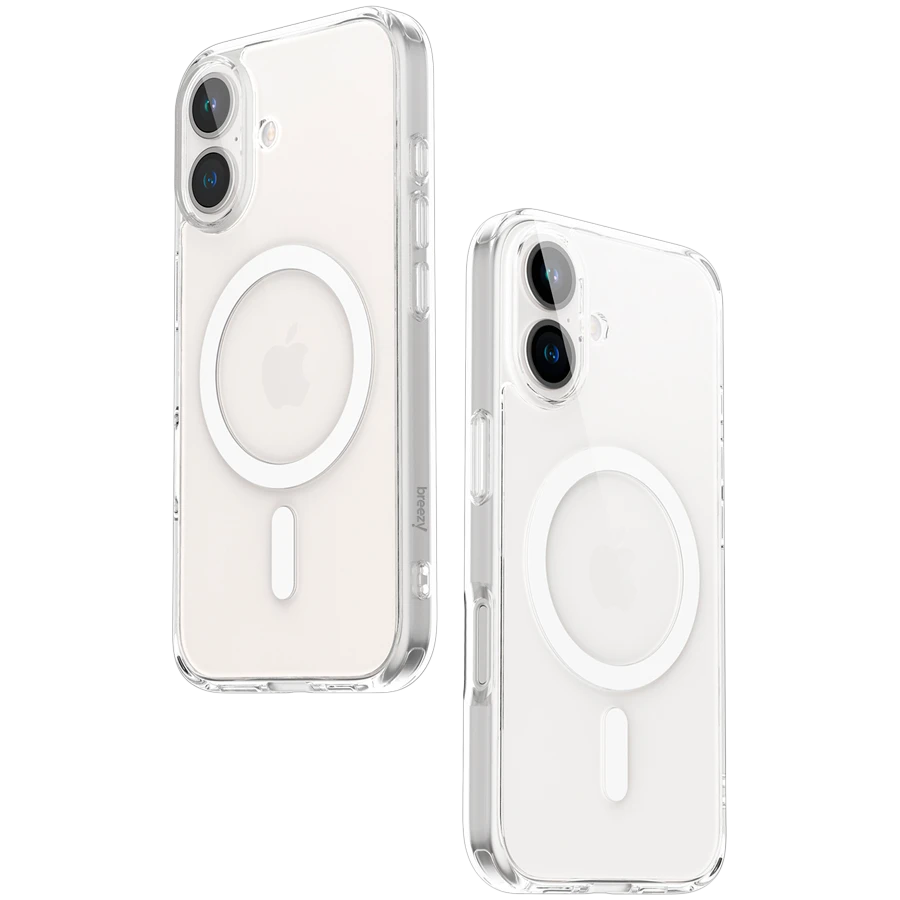 Case BREEZY Crystal Clear Magsafe with MagSafe for iPhone 16 Plus, Clear