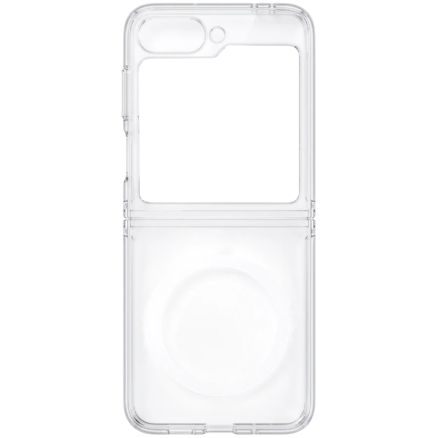 Case BREEZY Crystal Clear Magsafe with MagSafe for Samsung Galaxy Z Flip7, Clear