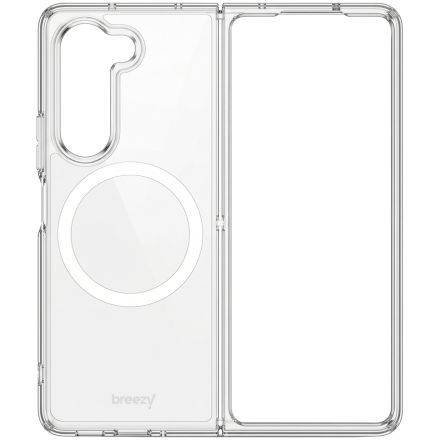 Чехол BREEZY Crystal Clear Magsafe с MagSafe для Samsung Galaxy Z Fold7, Прозрачный