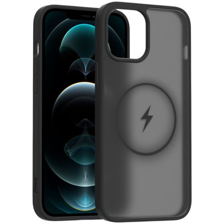 Чехол BREEZY Premium Matt Phone для iPhone 12 Pro Max, Чёрный