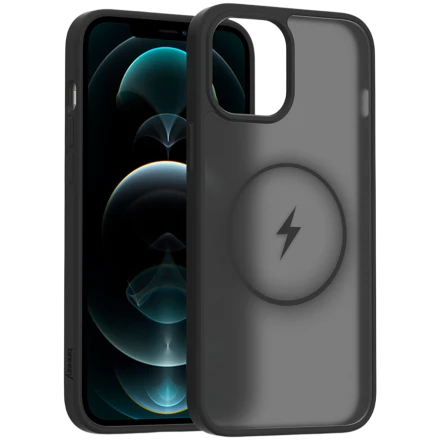 Case BREEZY Premium Matt Phone for iPhone 12 Pro Max, Black