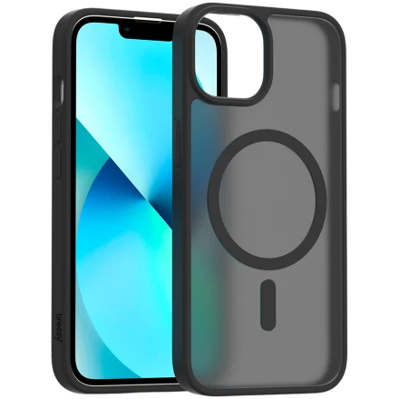 Case BREEZY Premium Matt Phone for iPhone 13/14, Black