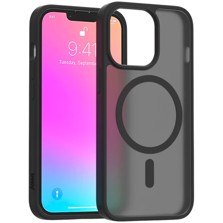 Case BREEZY Premium Matt Phone for iPhone 13 Pro, Black