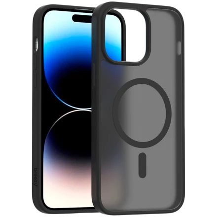 Case BREEZY Premium Matt Phone for iPhone 14 Pro Max, Black