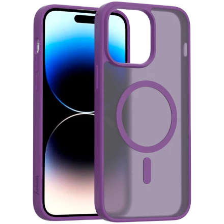Case BREEZY Premium Matt Phone for iPhone 14 Pro Max, Violet