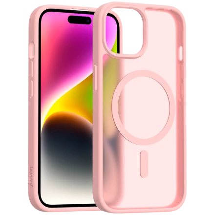 Case BREEZY Premium Matt Phone for iPhone 15, Peach