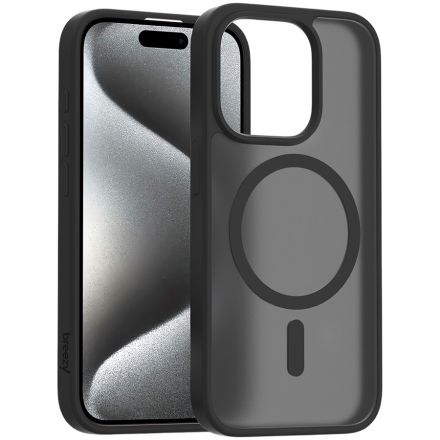 Case BREEZY Premium Matt Phone for iPhone 15 Pro, Black