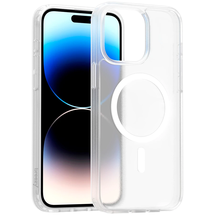 Case BREEZY Premium Matt Phone for iPhone 15 Pro Max, White