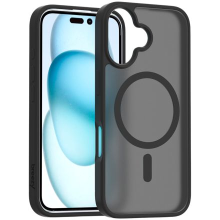 Чехол BREEZY Premium Matt Phone для iPhone 16, Чёрный