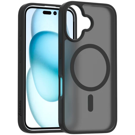 Case BREEZY Premium Matt Phone for iPhone 16, Black