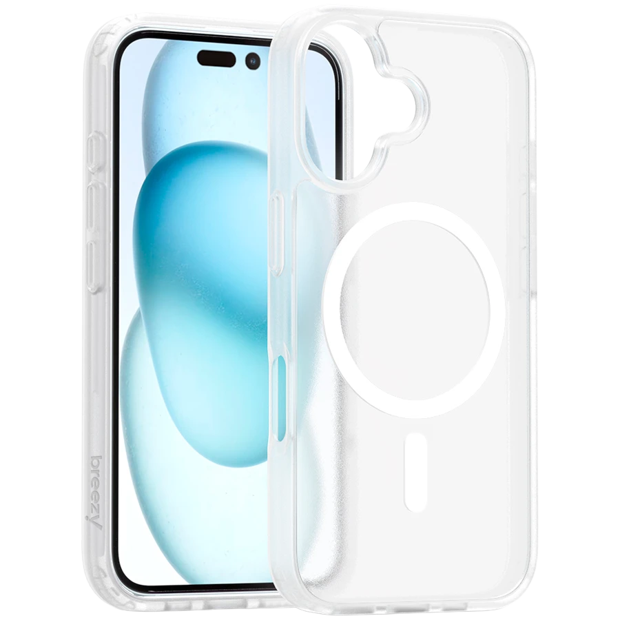 Case BREEZY Premium Matt Phone for iPhone 16, White