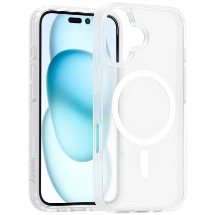 Чехол BREEZY Premium Matt Phone для iPhone 16, Белый