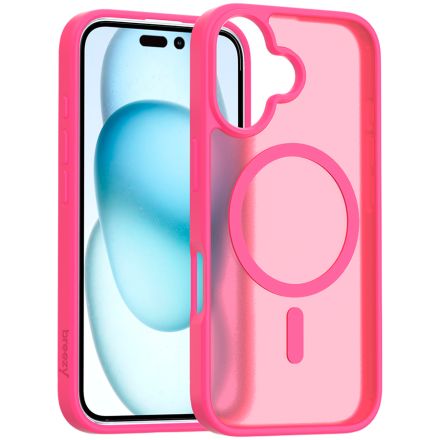 Чехол BREEZY Premium Matt Phone для iPhone 16, Розовый