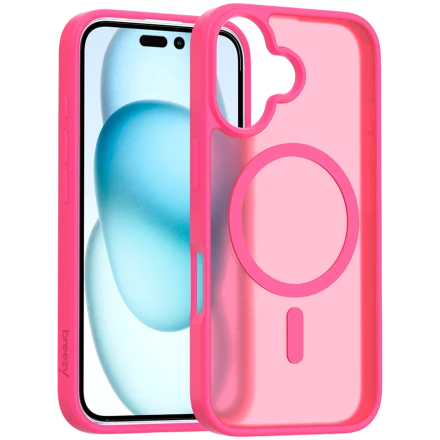 Case BREEZY Premium Matt Phone for iPhone 16, Pink