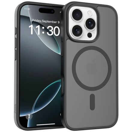 Case BREEZY Premium Matt Phone for iPhone 16 Pro, Black