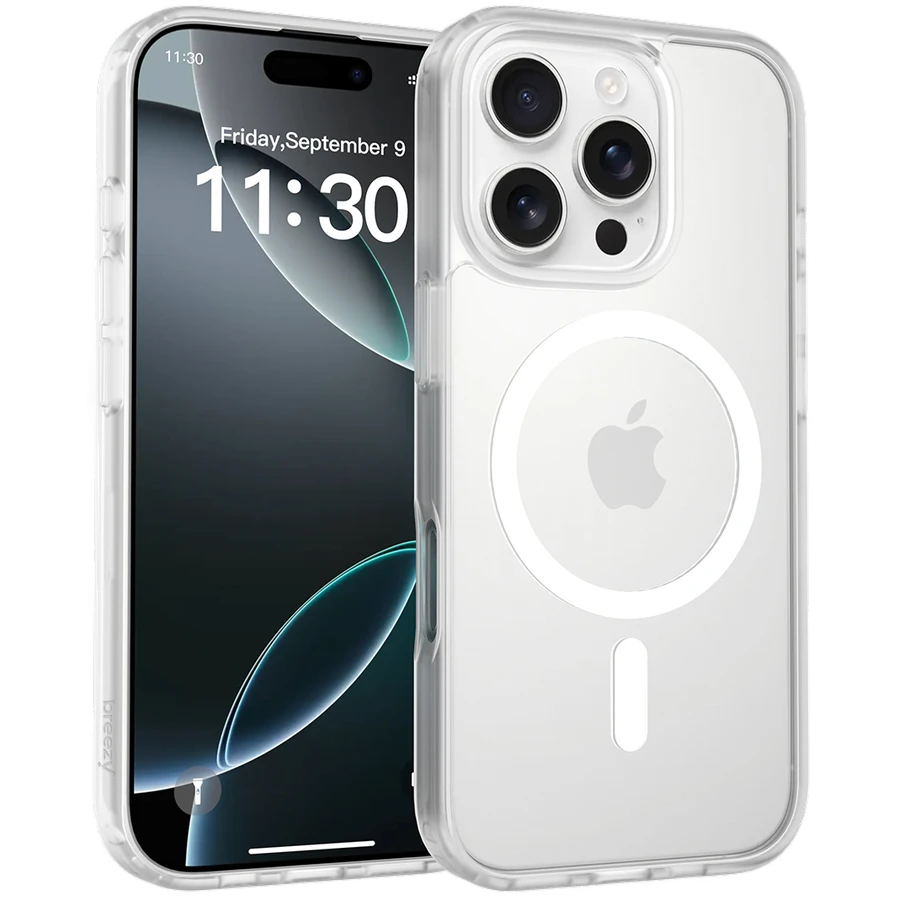 Case BREEZY Premium Matt Phone for iPhone 16 Pro, White