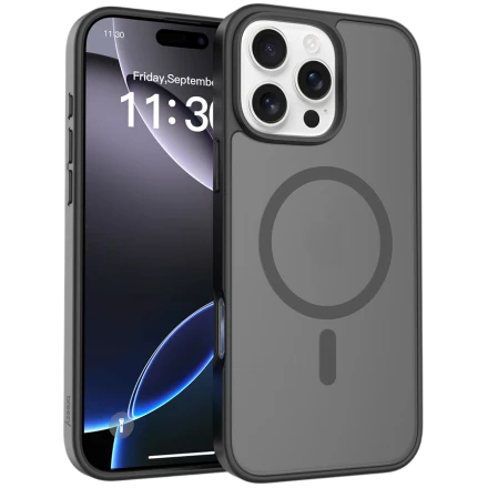 Case BREEZY Premium Matt Phone for iPhone 16 Pro Max, Black