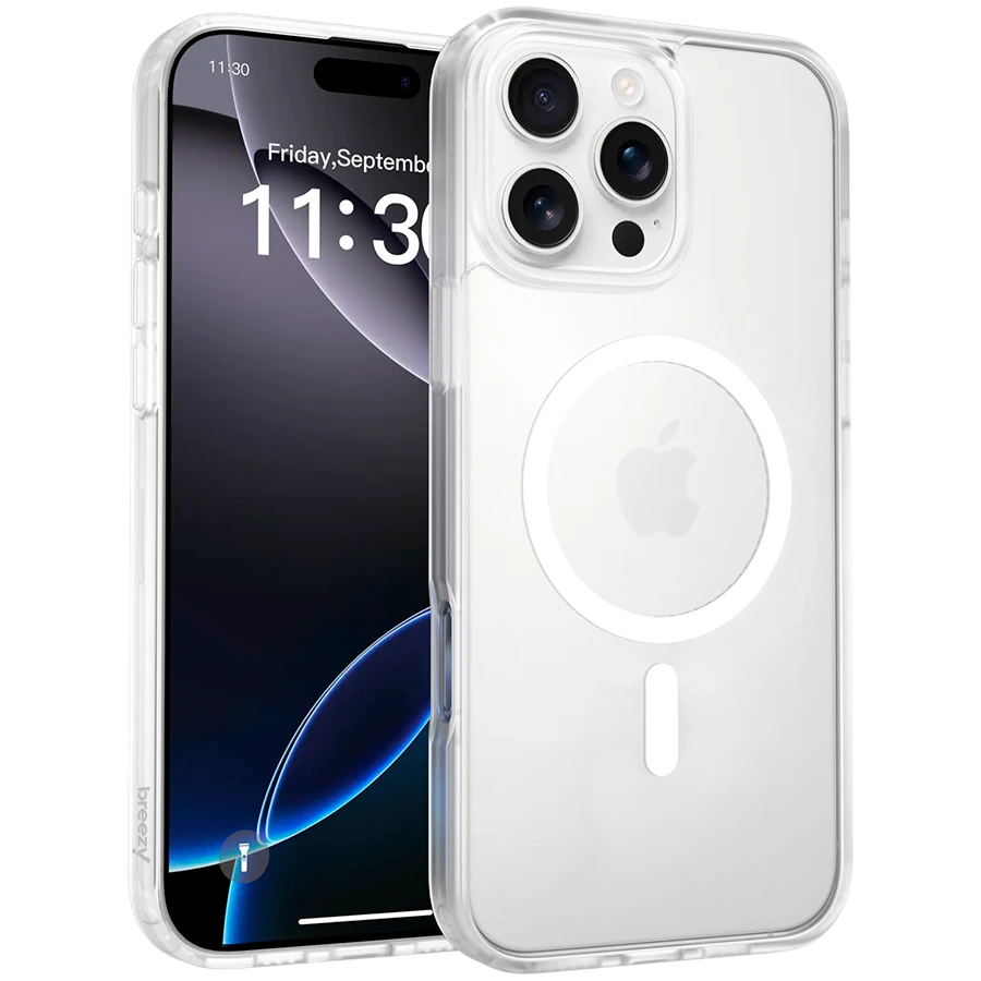 Case BREEZY Premium Matt Phone for iPhone 16 Pro Max, White