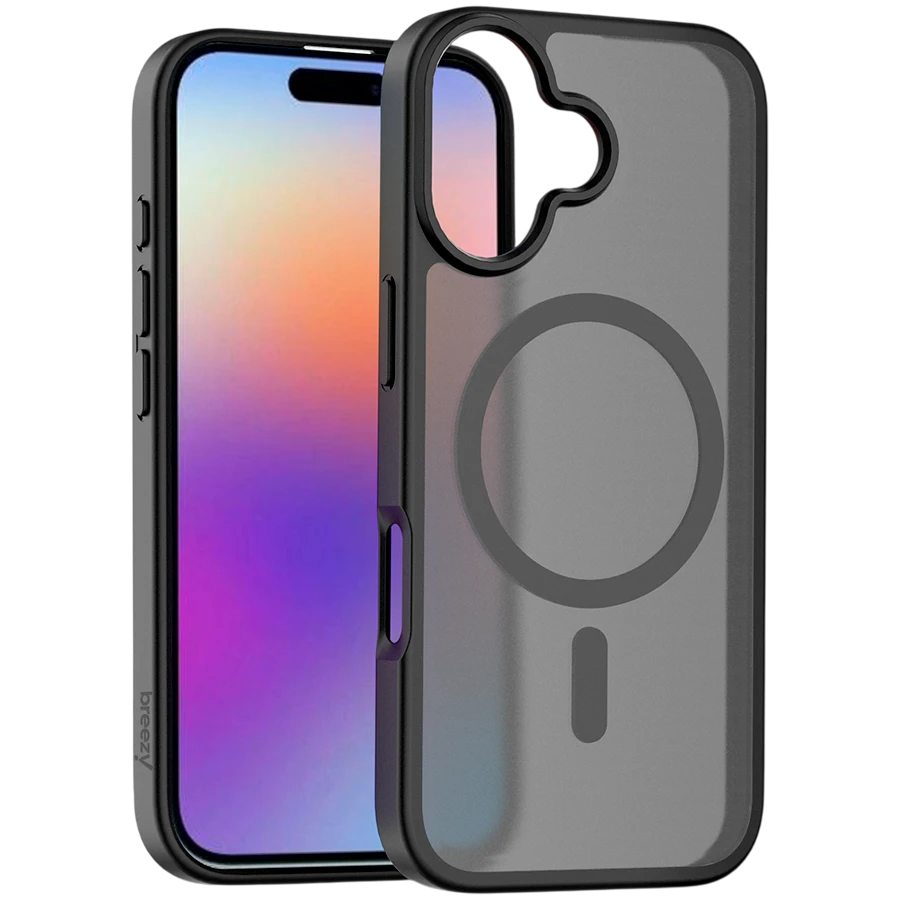 Case BREEZY Premium Matt Phone for iPhone 17, Black