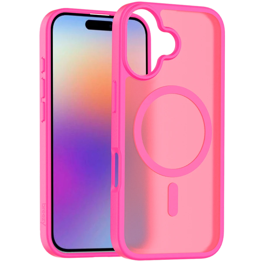 Case BREEZY Premium Matt Phone for iPhone 17, Pink