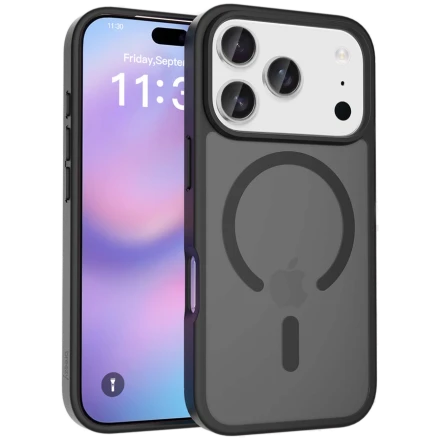 Case BREEZY Premium Matt Phone for iPhone 17 Pro, Black
