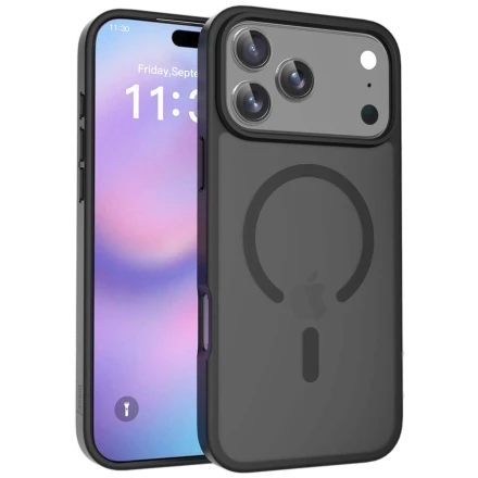 Case BREEZY Premium Matt Phone for iPhone 17 Pro Max, Black
