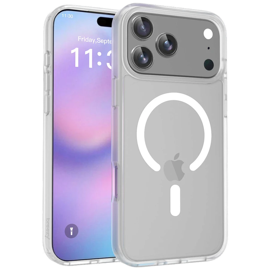 Case BREEZY Premium Matt Phone for iPhone 17 Pro Max, White