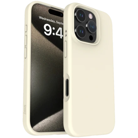 Чехол BREEZY Liquid silicon Magsafe с MagSafe для iPhone 15 Pro, Sand