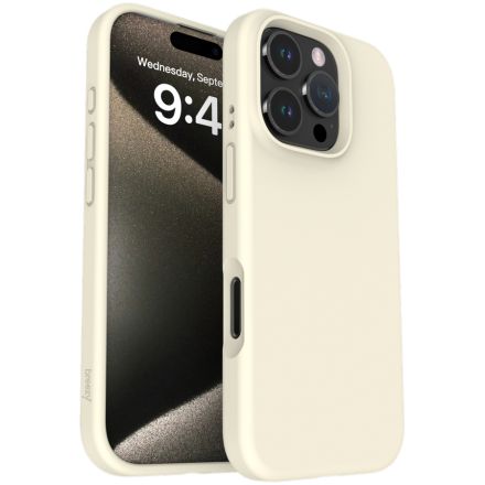 Чехол BREEZY Liquid silicon Magsafe с MagSafe для iPhone 15 Pro Max, Sand