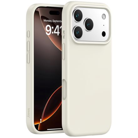 Чехол BREEZY Liquid silicon Magsafe с MagSafe для iPhone 17 Pro Max, Sand