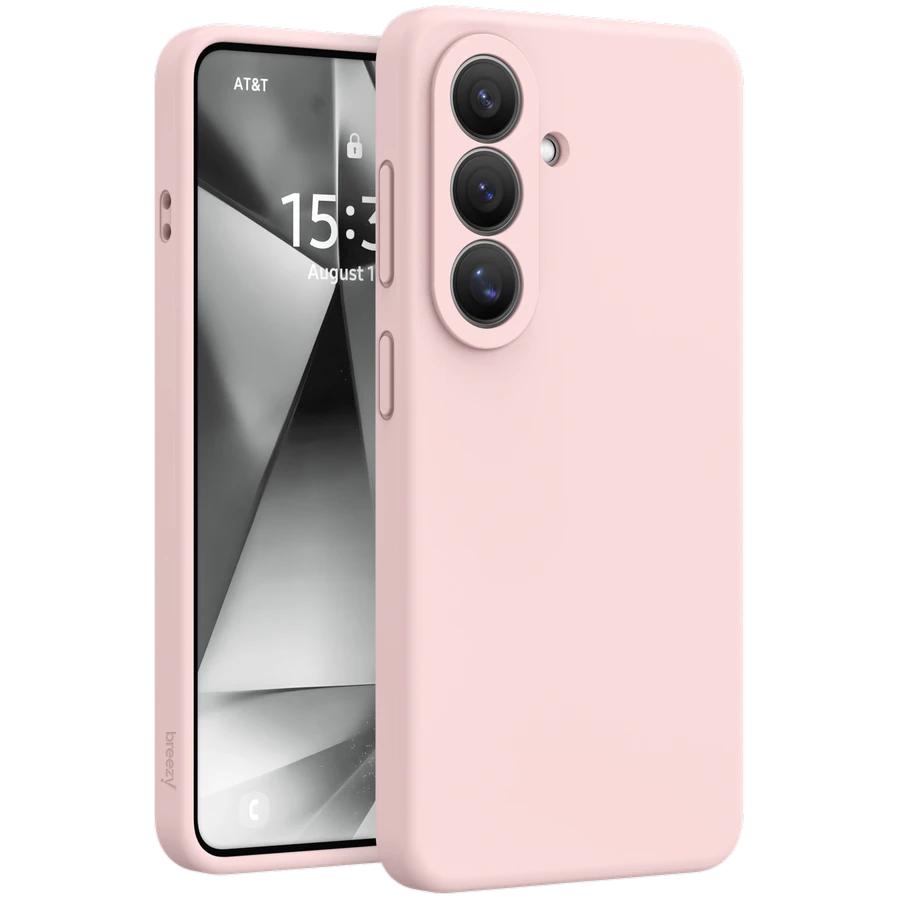 Case BREEZY Liquid silicon Magsafe with MagSafe for Samsung Galaxy S25 Ultra, Peach