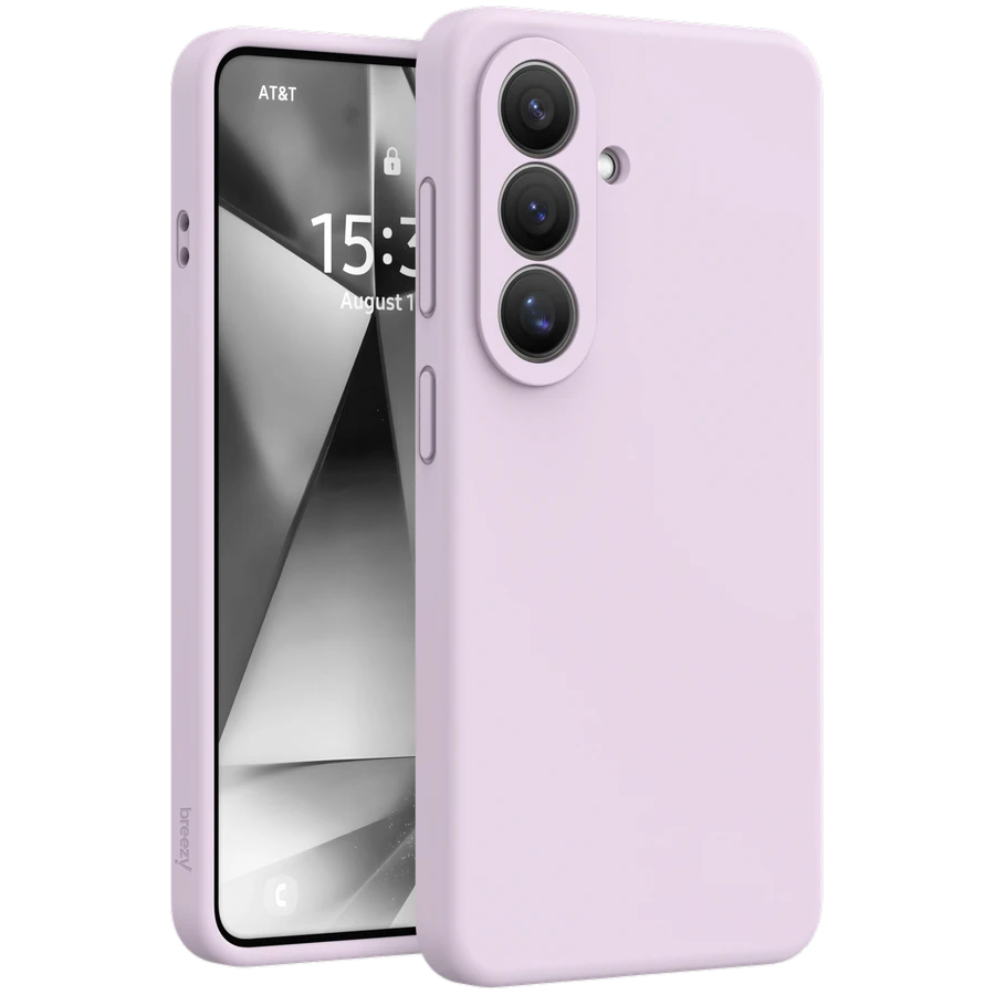 Case BREEZY Liquid silicon Magsafe with MagSafe for Samsung Galaxy S25 Ultra, Purple
