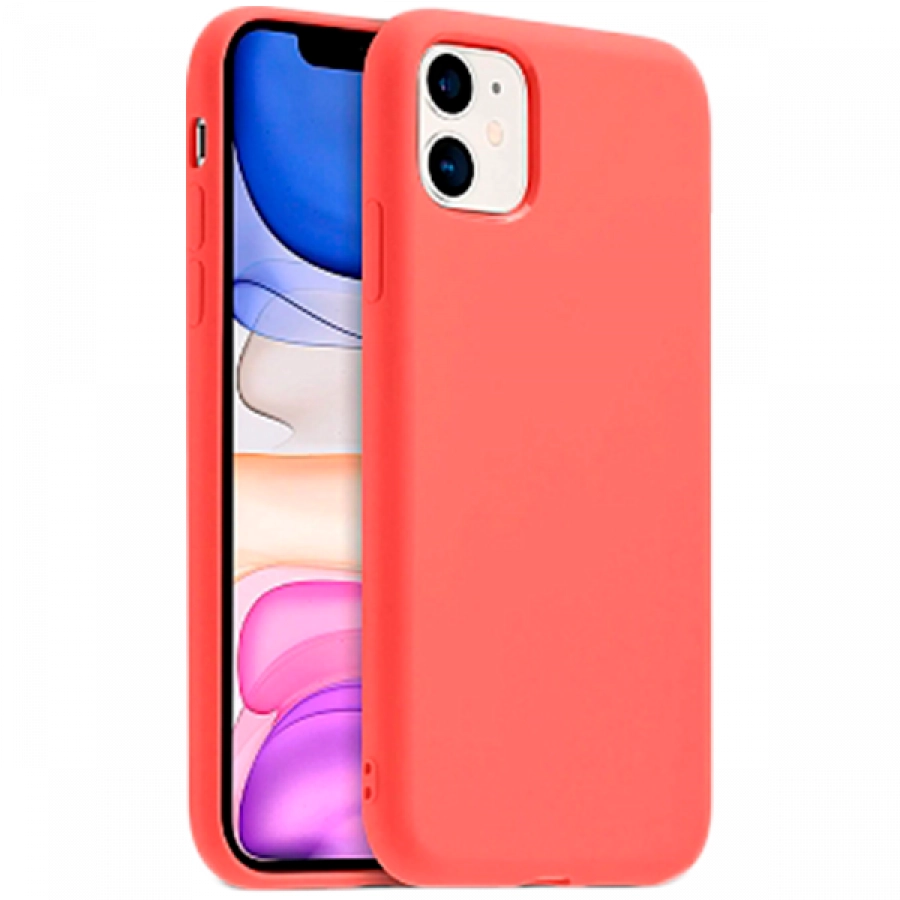 Case EXPERTS Silicone Case for iPhone 11, Coral