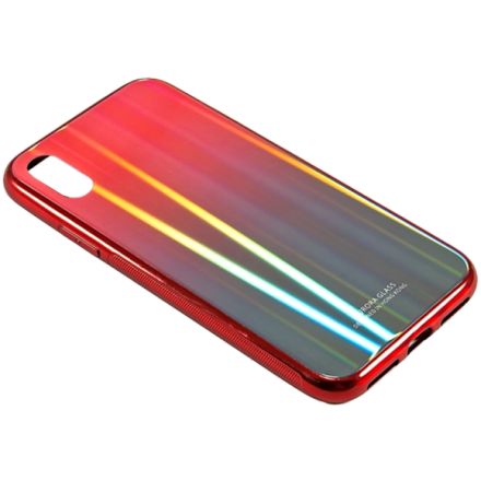 Чехол CASE Aurora для iPhone X/Xs, Красный/Синий