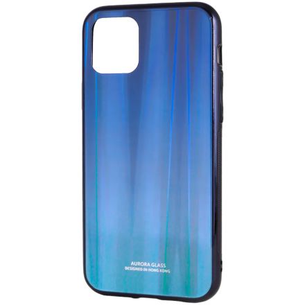 Чехол CASE Aurora для iPhone 11, Синий/Чёрный