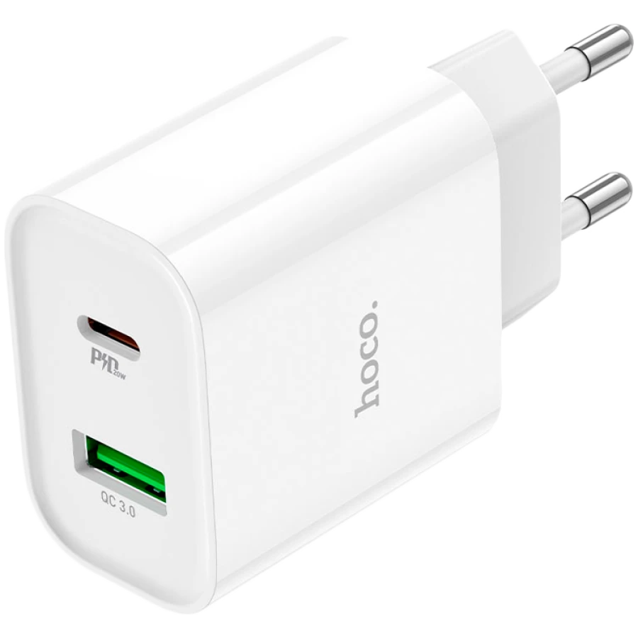 Power Adapter HOCO 2*USB/USB-C