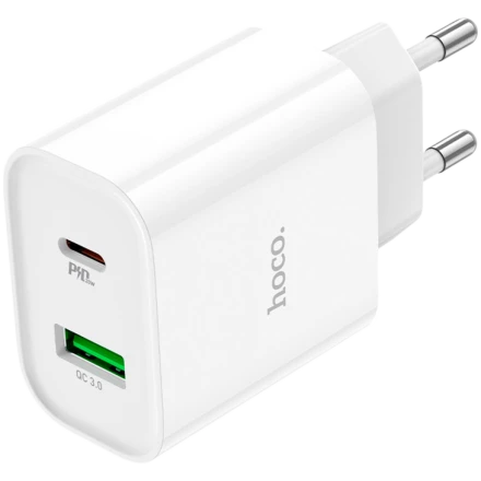 Power Adapter HOCO 2*USB/USB-C