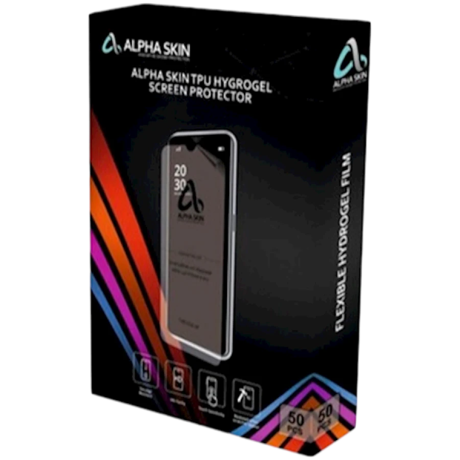 Safety Glass ALPHA SKIN IPHONE HYDROGEL MATTE for iPhone, Matt Type, Clear