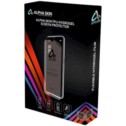 Safety Glass ALPHA SKIN IPHONE HYDROGEL MATTE for iPhone, Matt Type, Clear