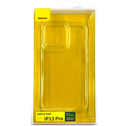 Чехол BASEUS Simple Case для iPhone 13 Pro, Прозрачный