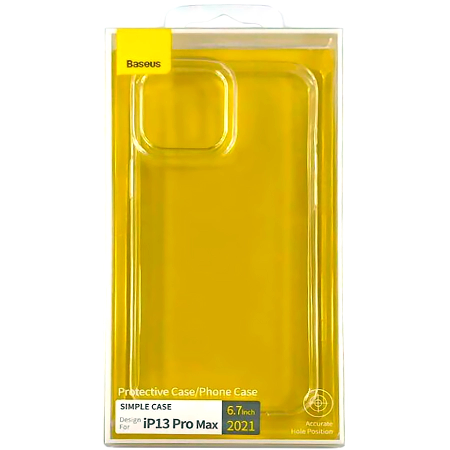 Чехол BASEUS Simple Case для iPhone 13 Pro Max, Прозрачный