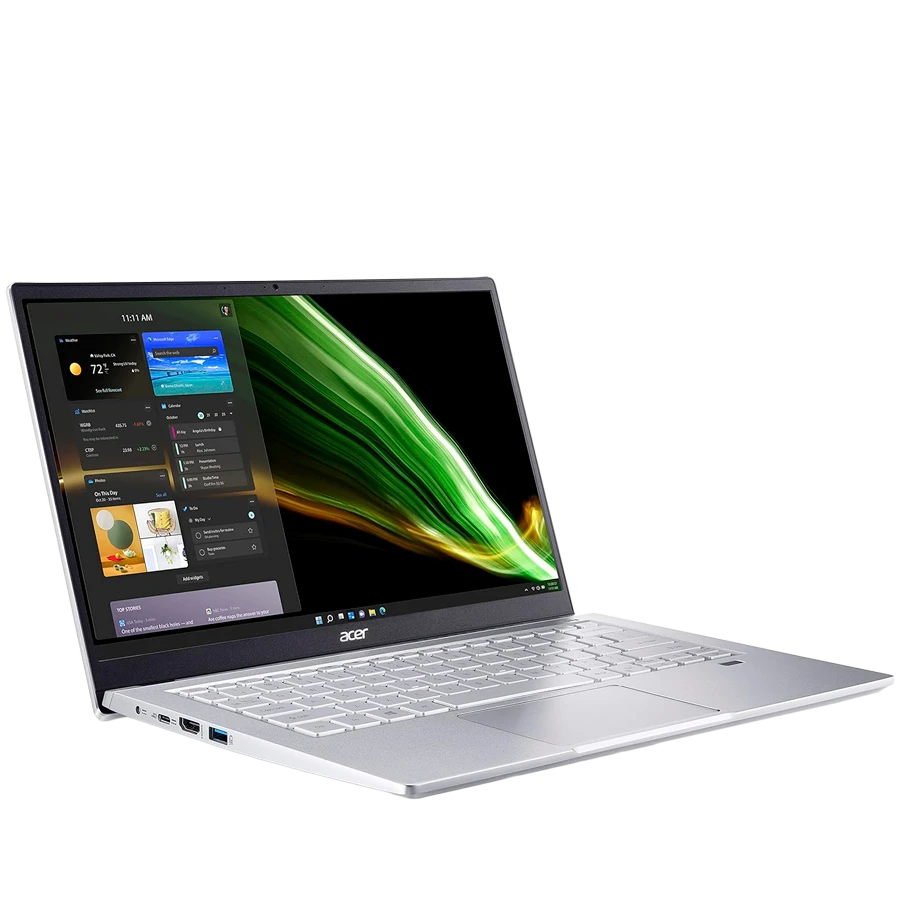 ACER, 14" 1920x1080, AMD Ryzen 5 5500U, 8 ГБ, 512 ГБ, AMD Radeon, Серебристый