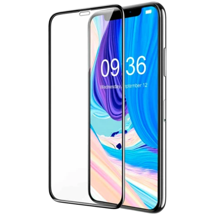 Защитное стекло BREEZY Breezy glass, 3D edge to edge full glue, with kits and paper-pulp package для iPhone X/Xs/11 Pro, Глянцевая, Black Edges