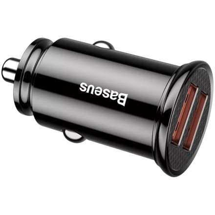 Автомобильный адаптер BASEUS 2*USB Тип A, 30 Вт